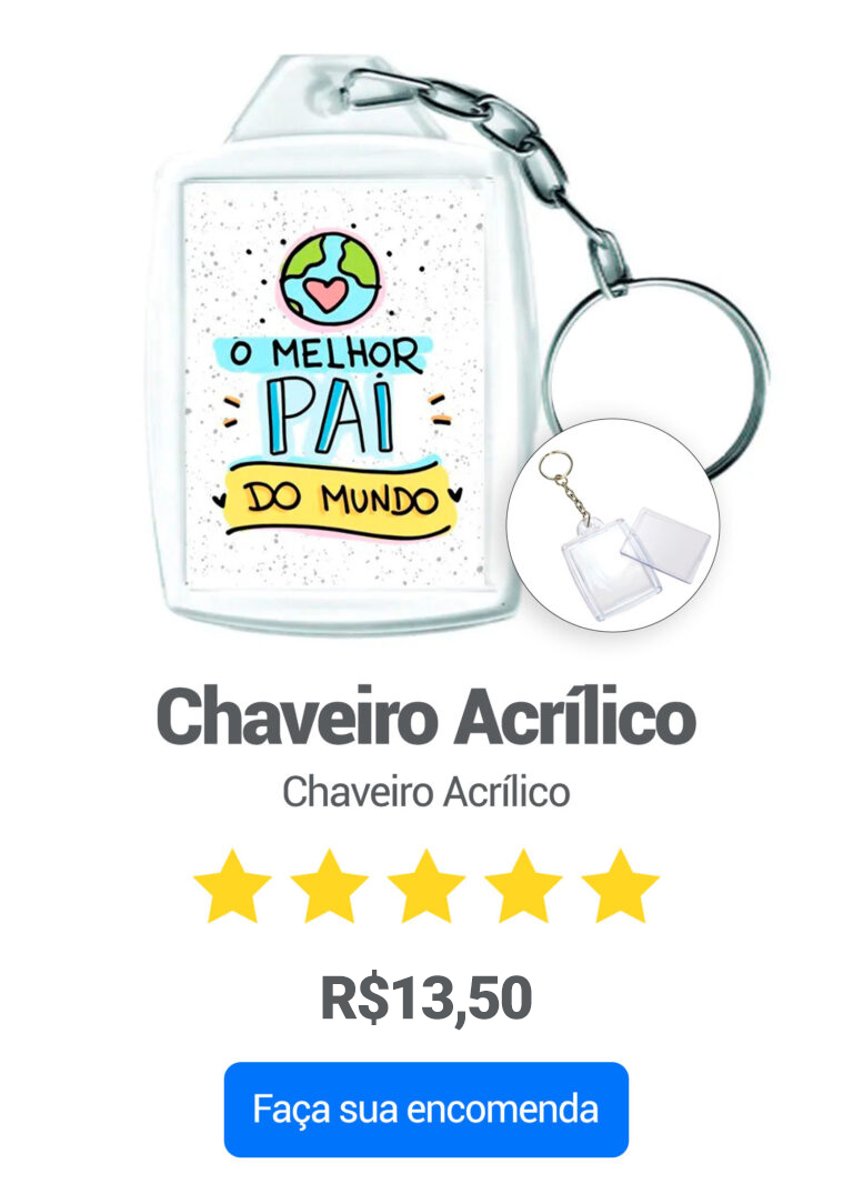 CHAVEIRO ACRILICO