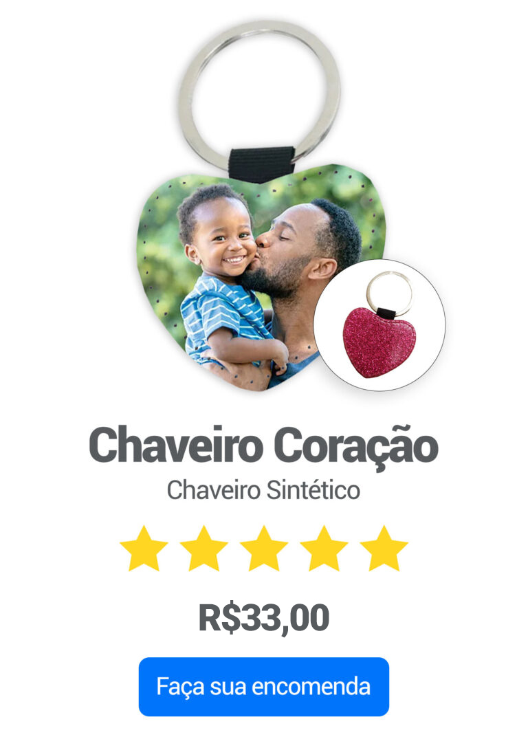 CHAVEIRO CORAÇÃO SINTETICO