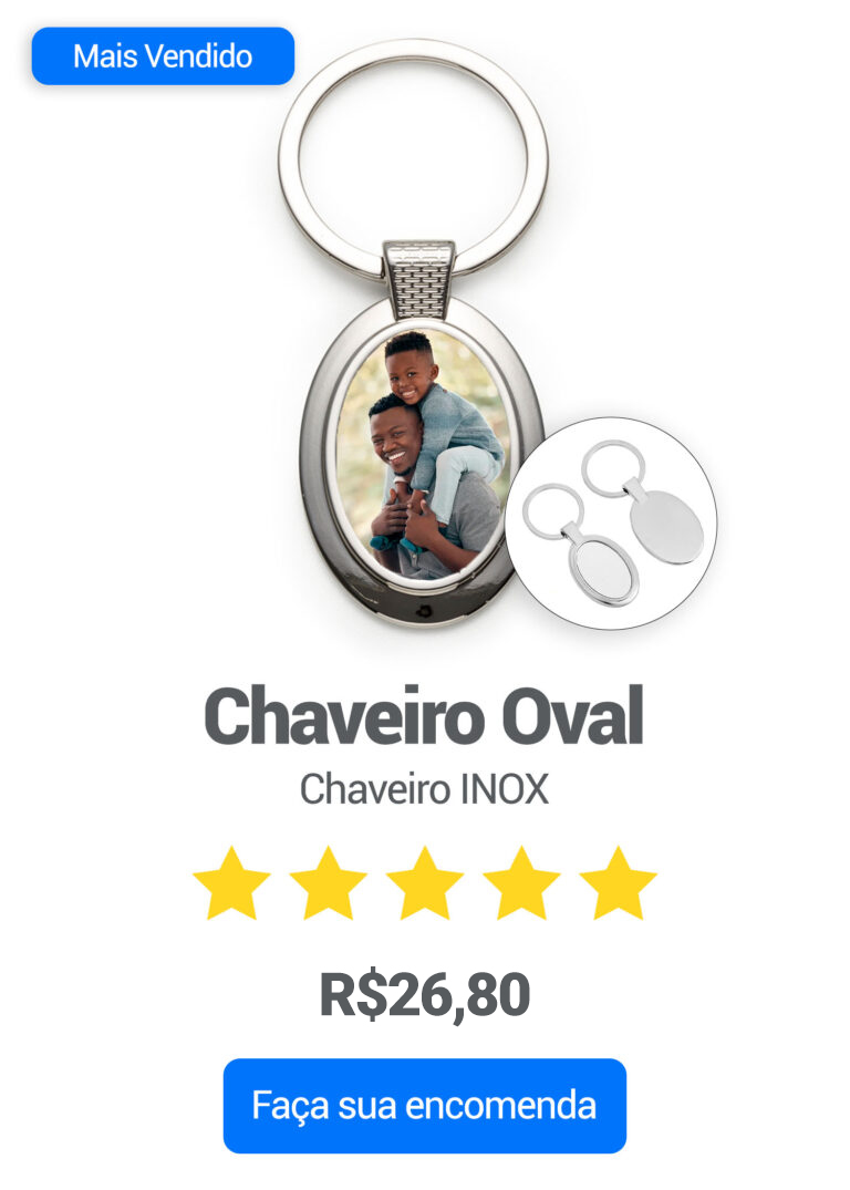 chaveiro oval
